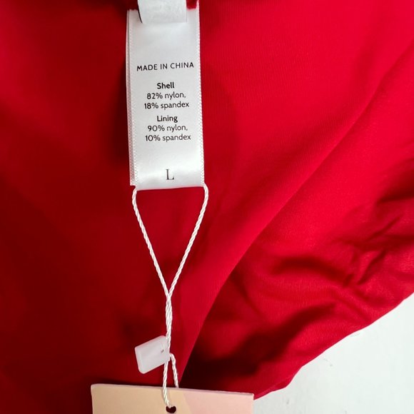 NWT Andie Swim The Banded Cheeky Flat Bottom Bikini Cherry Red Size Large L NEW - Picture 8 of 11